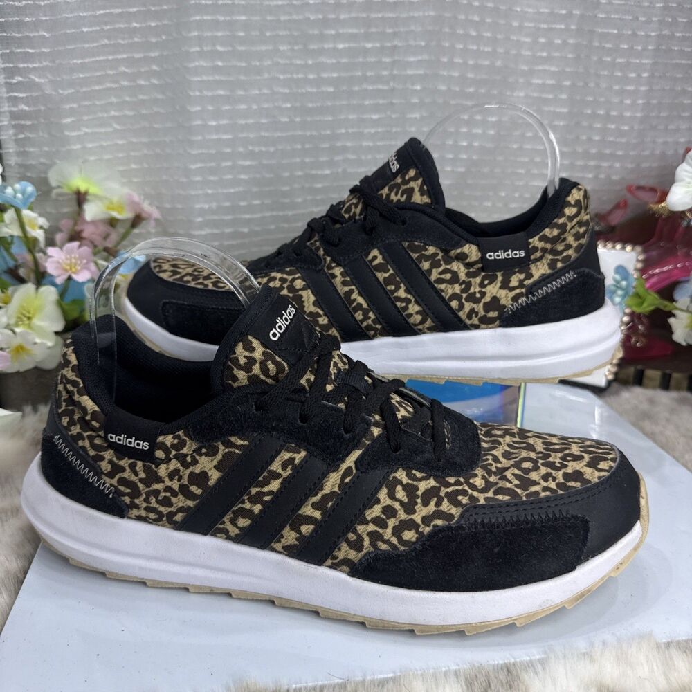 (H6) Adidas Retrorun - Leopard/Black - Women's Size 9.5